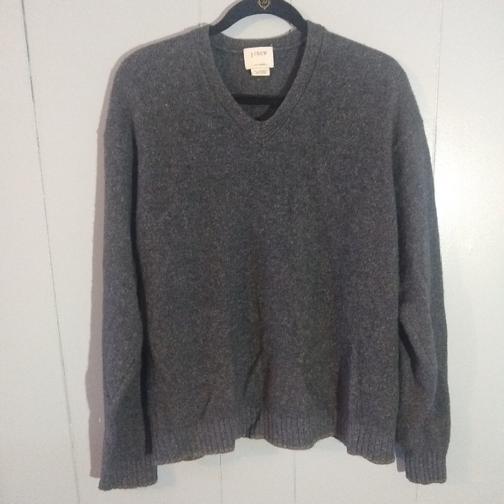 J.Crew Lambs Wool Blend V Neck Sweater